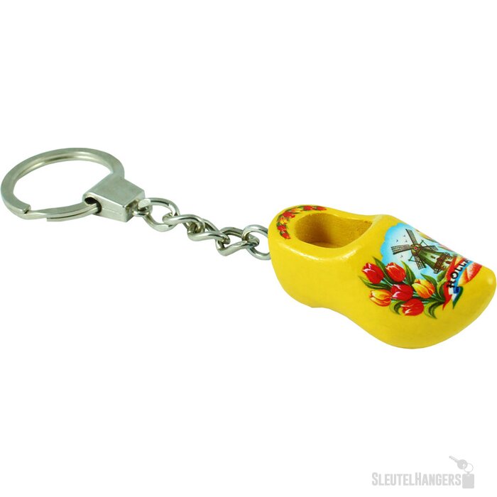 Keychain 1 shoe 4 cm, yellow tulip