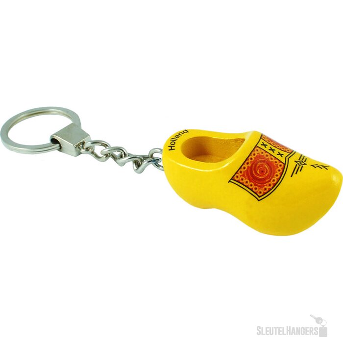 Keychain 1 shoe 5 cm, yellow farmer