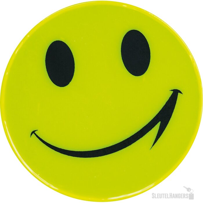 Sticker, reflecterend smile geel