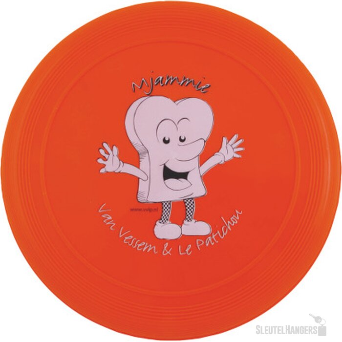 Frisbee 21 cm. met ringen Oranje