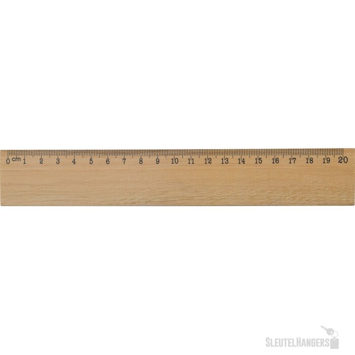 Houten liniaal 20cm hout